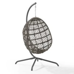 New ???? Crosley Furniture Tess Indoor/Outdoor Wicker Hanging Egg Chair - 57.13"x57.13"x76.75" ???? -Crosley Furniture Shop unnamed file 4916