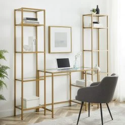 Discount ???? Crosley Furniture Aimee 3Pc Desk & Etagere Set ????