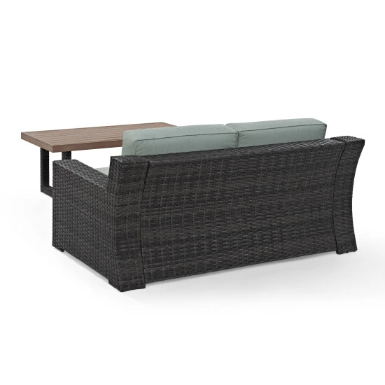 Flash Sale ???? Crosley Furniture Beaufort 2 Piece Outdoor Wicker Seating Set With Mist Cushion ✨ 7 Flash Sale ???? Crosley Furniture Beaufort 2 Piece Outdoor Wicker Seating Set With Mist Cushion ✨ - Image 5