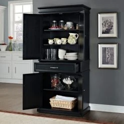 Outlet ✨ Crosley Furniture Parsons Pantry In Black - 33 "W X 19 "D 72 "H ???? -Crosley Furniture Shop unnamed file 5017