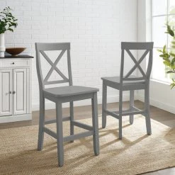 Brand new ???? Crosley Furniture X-Back 2Pc Counter Stool Set - 21 "W X 44 "D X 11 "H ????