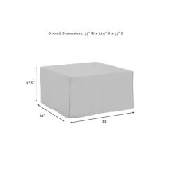 Promo ✨ Crosley Furniture Outdoor Square Table & Ottoman Furniture Cover - 33 "W X 33 "D X 17.5 "H ???? -Crosley Furniture Shop unnamed file 5055