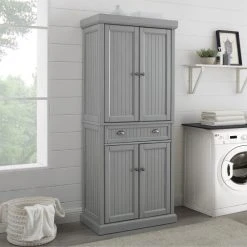 Best Pirce ✔️ Crosley Furniture Crosley Seaside Grey Freestanding Kitchen Pantry Cupboard - 30 "W X 16 "D X 72 "H ???? -Crosley Furniture Shop unnamed file 5087