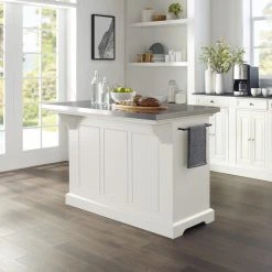 Hot Sale ⭐ Crosley Furniture Julia Stainless Steel Top Kitchen Island - 50 "W X 32 "D X 36 "H ???? -Crosley Furniture Shop unnamed file 5164