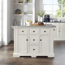 Hot Sale ⭐ Crosley Furniture Julia Stainless Steel Top Kitchen Island - 50 "W X 32 "D X 36 "H ???? -Crosley Furniture Shop unnamed file 5165