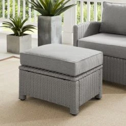Top 10 ???? Crosley Furniture Bradenton Outdoor Wicker Ottoman Gray ????