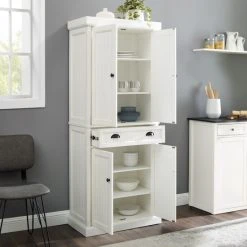 Brand new ???? Crosley Furniture Seaside Distressed White Kitchen Pantry ???? -Crosley Furniture Shop unnamed file 52