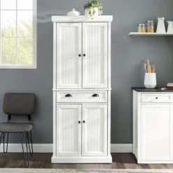 Brand new ???? Crosley Furniture Seaside Distressed White Kitchen Pantry ???? -Crosley Furniture Shop unnamed file 53