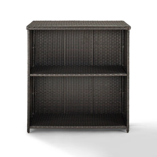 Promo ✨ Crosley Furniture Palm Harbor Brown Wicker Outdoor Bar - 39.37 "W X 22 "D X 43 "H - 39.37 "W X 22 "D X 43 "H ???? 8 Promo ✨ Crosley Furniture Palm Harbor Brown Wicker Outdoor Bar - 39.37 "W X 22 "D X 43 "H - 39.37 "W X 22 "D X 43 "H ???? - Image 6