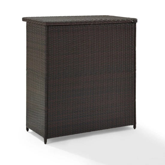 Promo ✨ Crosley Furniture Palm Harbor Brown Wicker Outdoor Bar - 39.37 "W X 22 "D X 43 "H - 39.37 "W X 22 "D X 43 "H ???? 10 Promo ✨ Crosley Furniture Palm Harbor Brown Wicker Outdoor Bar - 39.37 "W X 22 "D X 43 "H - 39.37 "W X 22 "D X 43 "H ???? - Image 8