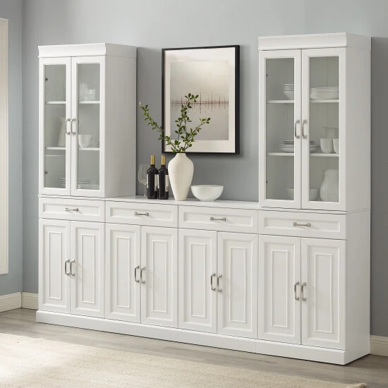 Top 10 ???? Crosley Furniture Stanton 3Pc Sideboard And Glass Door Pantry Set - 14.5"x95"x78" ???? 3 Top 10 ???? Crosley Furniture Stanton 3Pc Sideboard And Glass Door Pantry Set - 14.5"x95"x78" ????