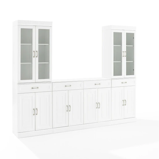 Top 10 ???? Crosley Furniture Stanton 3Pc Sideboard And Glass Door Pantry Set - 14.5"x95"x78" ???? 7 Top 10 ???? Crosley Furniture Stanton 3Pc Sideboard And Glass Door Pantry Set - 14.5"x95"x78" ???? - Image 5
