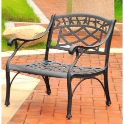 Best reviews of ???? Crosley Furniture Sedona Cast Aluminum Club Chair In Charcoal Black Finish ????
