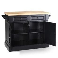 Hot Sale ???? Crosley Furniture Oxford Butcher Block Top Kitchen Island In Black Finish ???? -Crosley Furniture Shop unnamed file 61