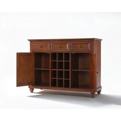 Outlet ???? Crosley Furniture Cambridge Buffet Server / Sideboard Cabinet With Wine Storage In Classic Cherry Finish - 47.75 "W X 18 "D X 36 "H ???? -Crosley Furniture Shop unnamed file 624