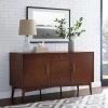Outlet ❤️ Crosley Furniture Landon Sideboard In Mahogany - 57"W X 19"D X 30"H ✔️