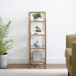 Flash Sale ???? Crosley Furniture Aimee Short Etagere - 12.5"W X 12.5"D X 40"H ⌛ -Crosley Furniture Shop unnamed file 691