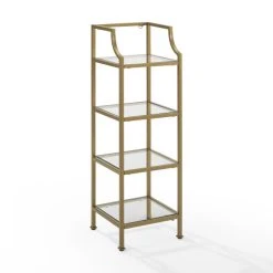 Flash Sale ???? Crosley Furniture Aimee Short Etagere - 12.5"W X 12.5"D X 40"H ⌛ -Crosley Furniture Shop unnamed file 693