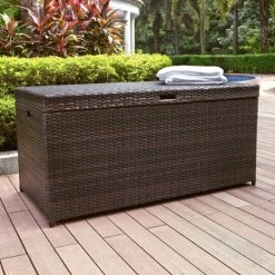 Cheap ❤️ Crosley Furniture Palm Harbor Outdoor Wicker Storage Bin ????