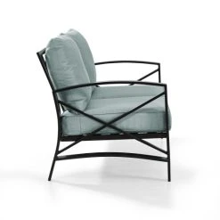 Outlet ⭐ Crosley Furniture Kaplan Loveseat In Oiled Bronze With Mist Universal Cushion Cover ???? -Crosley Furniture Shop unnamed file 706