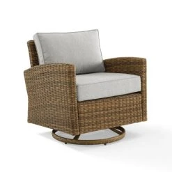 Brand new ❤️ Crosley Furniture Bradenton Outdoor Wicker Swivel Rocker Chair Gray ???? -Crosley Furniture Shop unnamed file 756