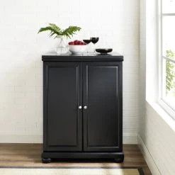 Brand new ???? Crosley Furniture Alexandria Black Finish Expandable Bar Cabinet - N/A ????