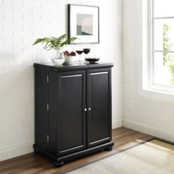 Brand new ???? Crosley Furniture Alexandria Black Finish Expandable Bar Cabinet - N/A ???? -Crosley Furniture Shop unnamed file 780