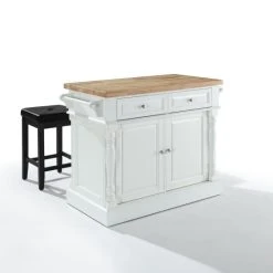 Top 10 ???? Crosley Furniture Oxford White Finish Butcher Block Top Kitchen Island With 2 Stools ???? 12 Top 10 ???? Crosley Furniture Oxford White Finish Butcher Block Top Kitchen Island With 2 Stools ???? -Crosley Furniture Shop unnamed file 790