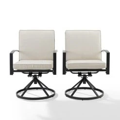 New ???? Crosley Furniture Kaplan 2Pc Outdoor Dining Swivel Chair Set ✨ -Crosley Furniture Shop unnamed file 807