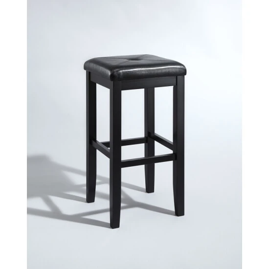 Promo ???? Crosley Furniture Upholstered Black-finish Square-seat Bar Stool (Set Of 2) - 14.75 "W X 14.75 "D X 29.25"H - 14.75 "W X 14.75 "D X 29.25"H ???? 6 Promo ???? Crosley Furniture Upholstered Black-finish Square-seat Bar Stool (Set Of 2) - 14.75 "W X 14.75 "D X 29.25"H - 14.75 "W X 14.75 "D X 29.25"H ???? - Image 4