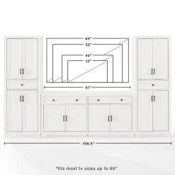 Best deal ???? Crosley Furniture Tara 3Pc Entertainment Set - 15"x108.5"x67.75" ✨ -Crosley Furniture Shop unnamed file 816