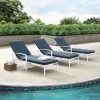 Best Pirce ???? Crosley Furniture Kaplan Chaise Lounge Chair In White With Navy Cushions ???? -Crosley Furniture Shop unnamed file 821