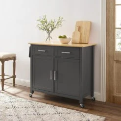 Coupon ???? Crosley Furniture Tristan Kitchen Island/Cart Gray ????