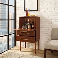 Best Sale ???? Crosley Furniture Everett Spirit Cabinet In Mahogany Finish - 24.5"W X 18.5"D X 47"H ???? -Crosley Furniture Shop unnamed file 921