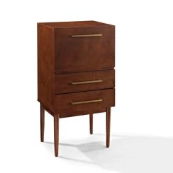 Best Sale ???? Crosley Furniture Everett Spirit Cabinet In Mahogany Finish - 24.5"W X 18.5"D X 47"H ???? -Crosley Furniture Shop unnamed file 922