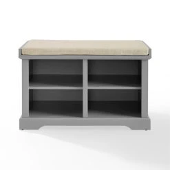 Buy ✨ Crosley Furniture Anderson Padded Storage Bench - 17.5 "W X 33.25 "D X 8.5 "H White ⭐ -Crosley Furniture Shop unnamed file 955